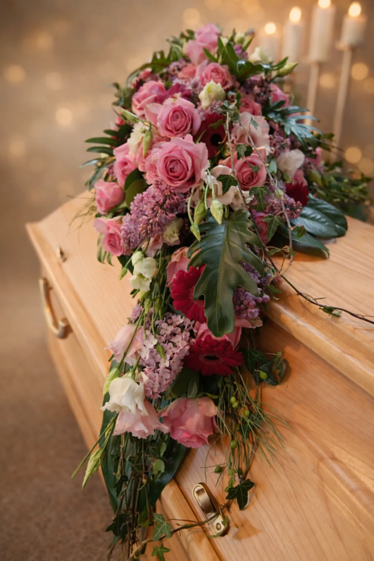 7106 – Asymmetrisches Gesteck mit Rosen